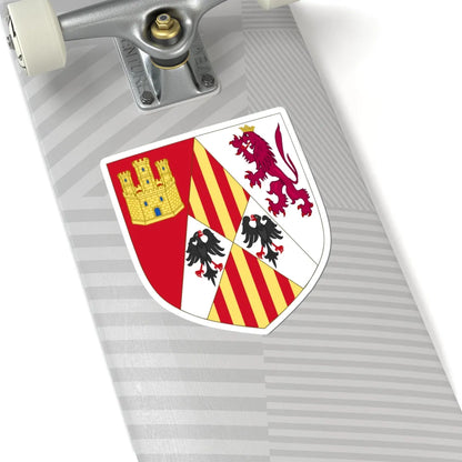 Arms of Alonso of Aragon (Spain) (Coat of Arms) STICKER Vinyl Kiss-Cut Decal - The Sticker Space