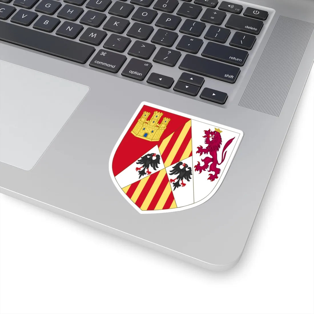 Arms of Alonso of Aragon (Spain) (Coat of Arms) STICKER Vinyl Kiss-Cut Decal - The Sticker Space