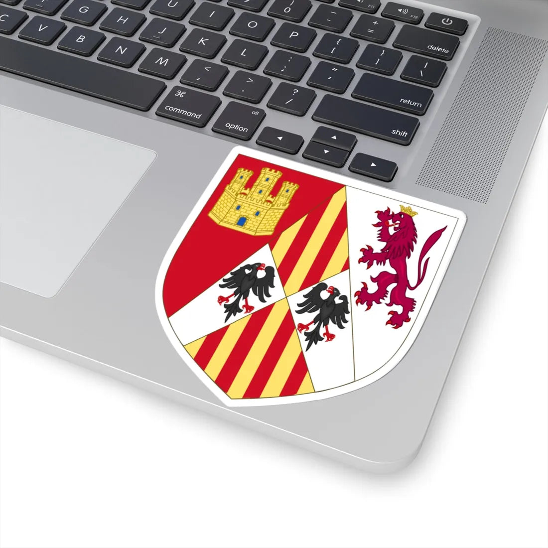 Arms of Alonso of Aragon (Spain) (Coat of Arms) STICKER Vinyl Kiss-Cut Decal - The Sticker Space