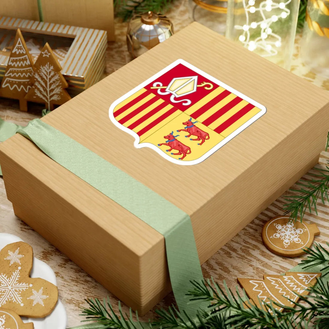 Arms of Andorra (Andorra) (Coat of Arms) STICKER Vinyl Kiss-Cut Decal - The Sticker Space