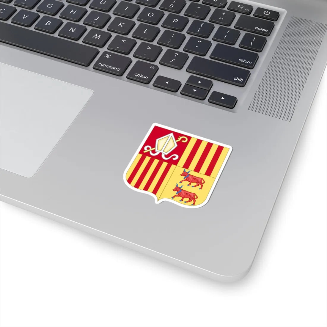 Arms of Andorra (Spain) (Coat of Arms) STICKER Vinyl Kiss-Cut Decal - The Sticker Space