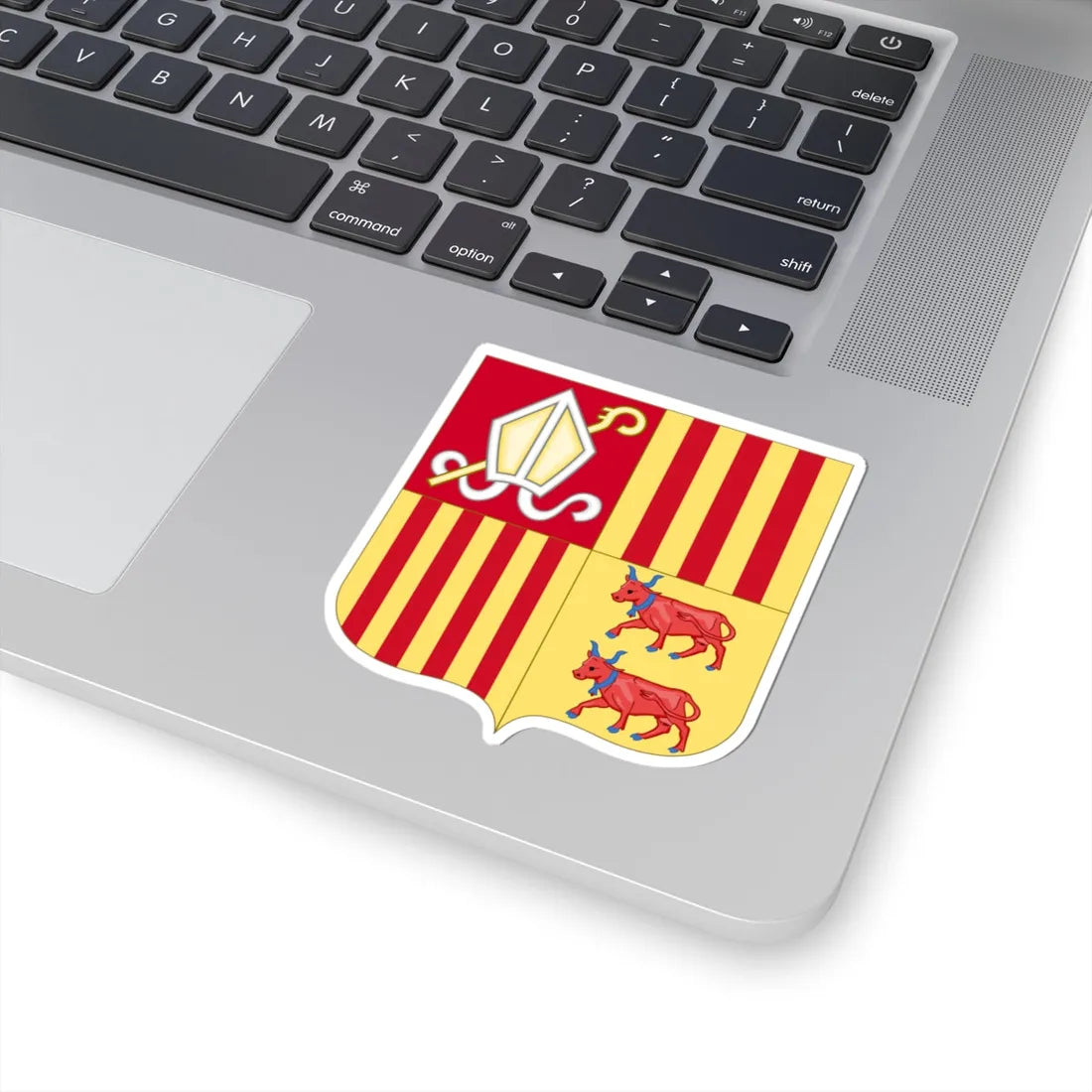 Arms of Andorra (Spain) (Coat of Arms) STICKER Vinyl Kiss-Cut Decal - The Sticker Space