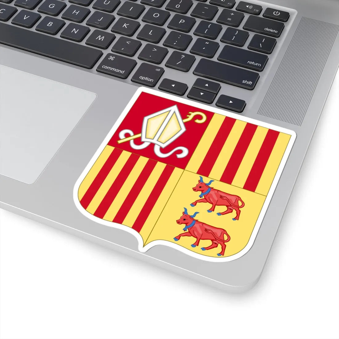Arms of Andorra (Spain) (Coat of Arms) STICKER Vinyl Kiss-Cut Decal - The Sticker Space