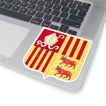 Arms of Andorra (Spain) (Coat of Arms) STICKER Vinyl Kiss-Cut Decal - The Sticker Space