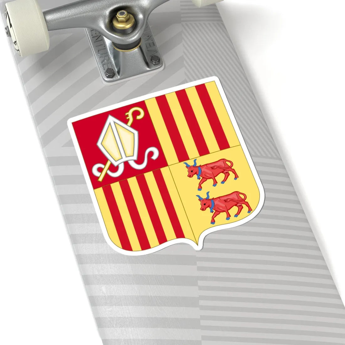 Arms of Andorra (Spain) (Coat of Arms) STICKER Vinyl Kiss-Cut Decal - The Sticker Space