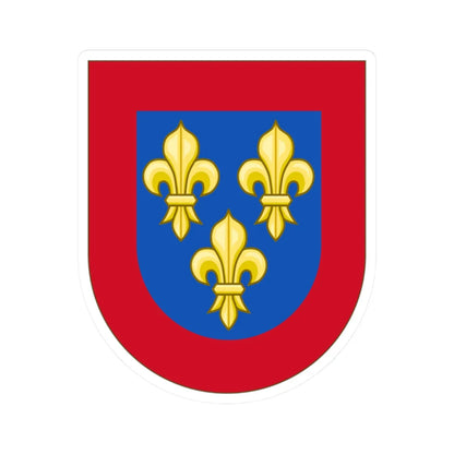 Arms of Anjou- Coat of Arms of Spain Template (Spain) (Coat of Arms) STICKER Vinyl Kiss-Cut Decal 2 Inch White - The Sticker Space