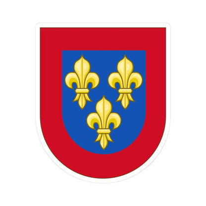 Arms of Anjou- Coat of Arms of Spain Template (Spain) (Coat of Arms) STICKER Vinyl Kiss-Cut Decal 3 Inch White - The Sticker Space