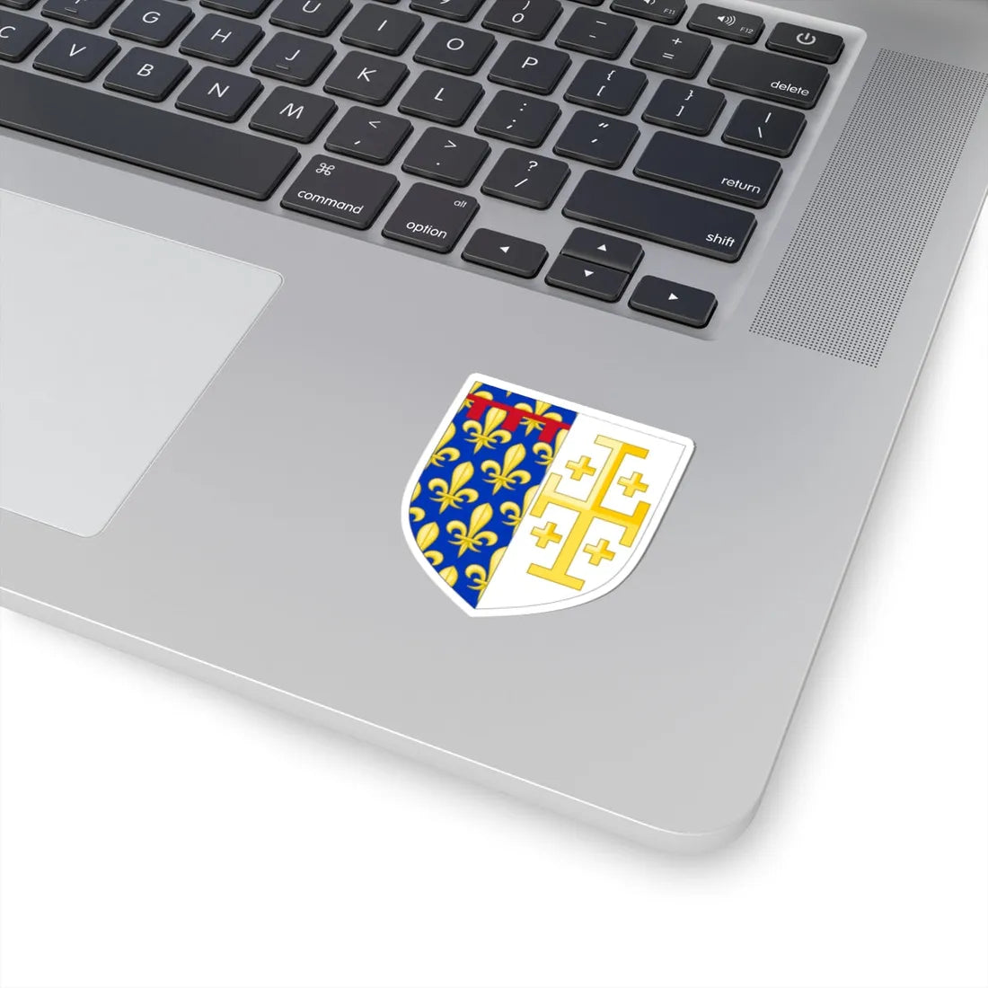 Arms of Anjou-Jerusalem (Italy) (Coat of Arms) STICKER Vinyl Kiss-Cut Decal - The Sticker Space