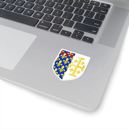 Arms of Anjou-Jerusalem (Italy) (Coat of Arms) STICKER Vinyl Kiss-Cut Decal - The Sticker Space