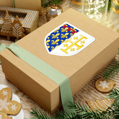 Arms of Anjou-Jerusalem (Spain) (Coat of Arms) STICKER Vinyl Kiss-Cut Decal - The Sticker Space