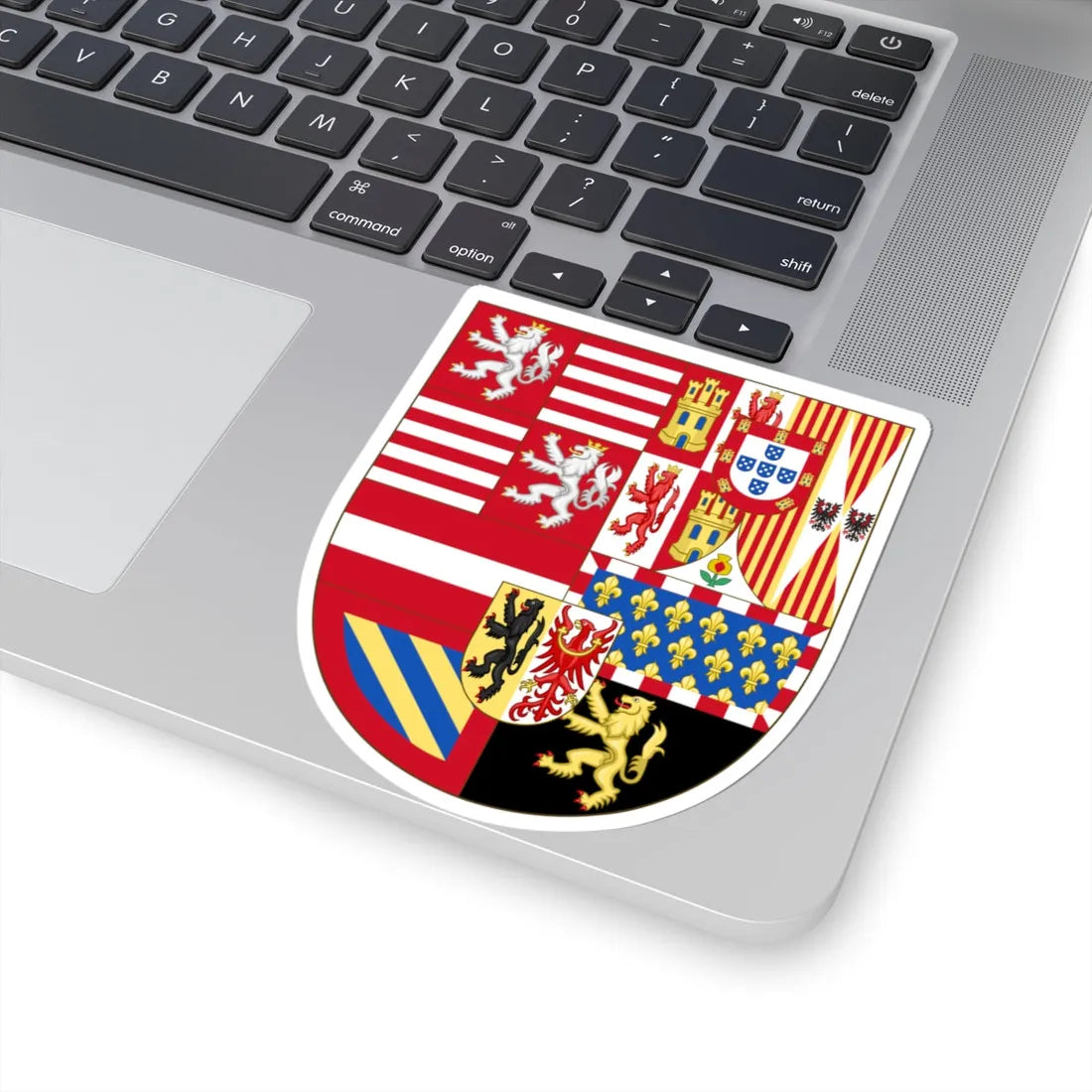 Arms of Archduke Albert of Austria and Infanta Isabella of Spain (Austria) (Coat of Arms) STICKER Vinyl Kiss-Cut Decal - The Sticker Space
