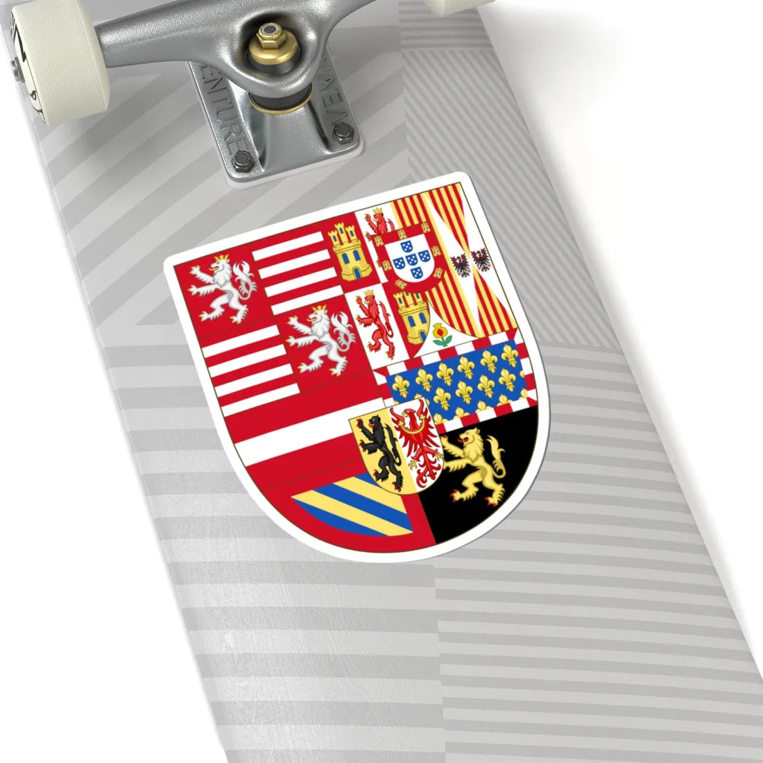 Arms of Archduke Albert of Austria and Infanta Isabella of Spain (Austria) (Coat of Arms) STICKER Vinyl Kiss-Cut Decal - The Sticker Space