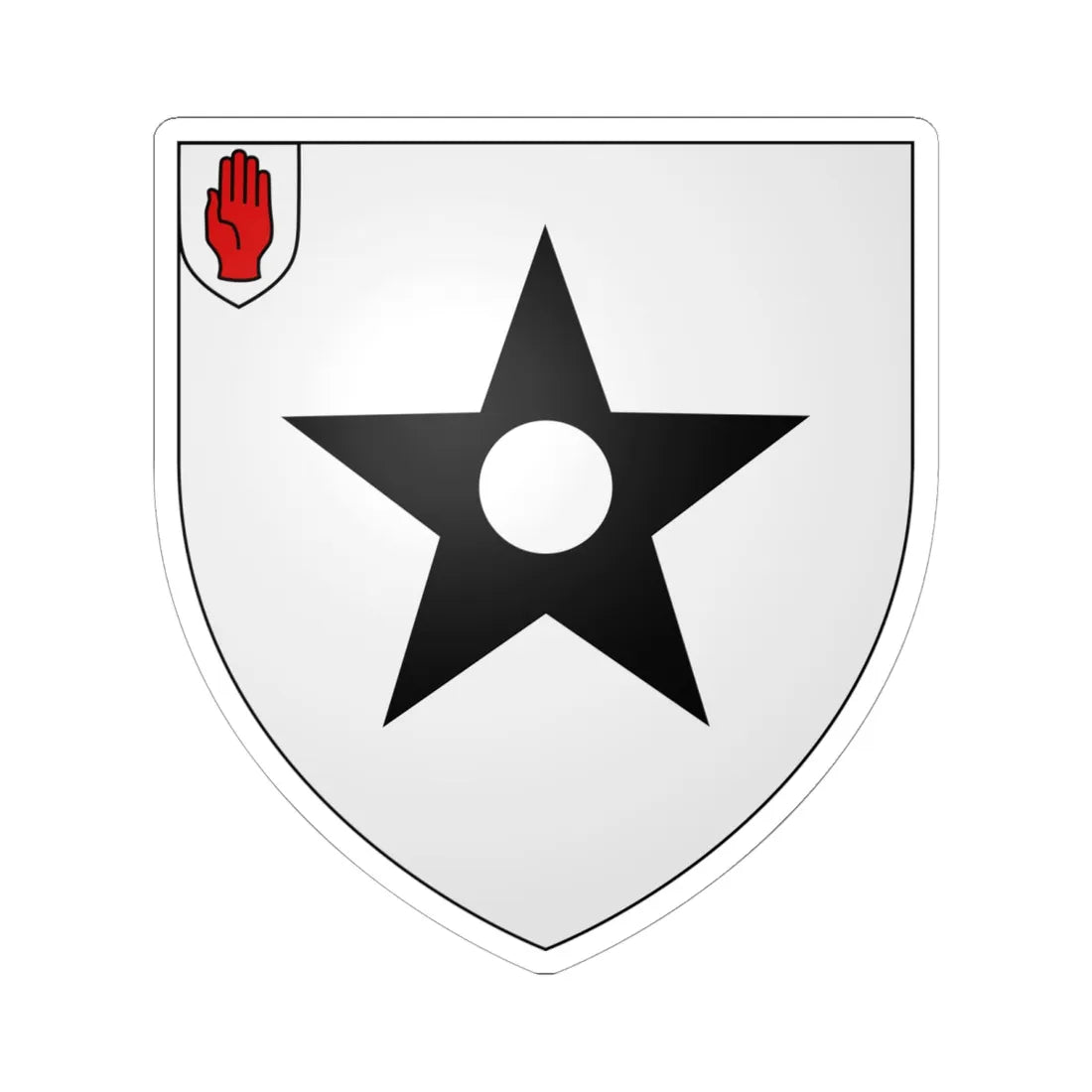 Arms of Assheton baronets of Middleton and Downham (England) (Coat of Arms) STICKER Vinyl Kiss-Cut Decal - The Sticker Space