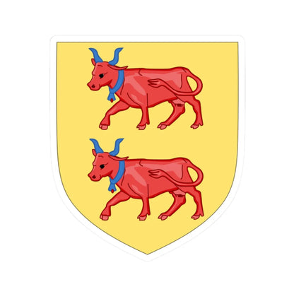 Arms of Béarn (Spain) (Coat of Arms) STICKER Vinyl Kiss-Cut Decal 2 Inch White - The Sticker Space