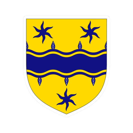 Arms of Baron Alderdice (Ireland) (Coat of Arms) STICKER Vinyl Kiss-Cut Decal 2 Inch White - The Sticker Space