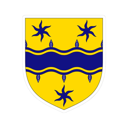 Arms of Baron Alderdice (Ireland) (Coat of Arms) STICKER Vinyl Kiss-Cut Decal 3 Inch White - The Sticker Space