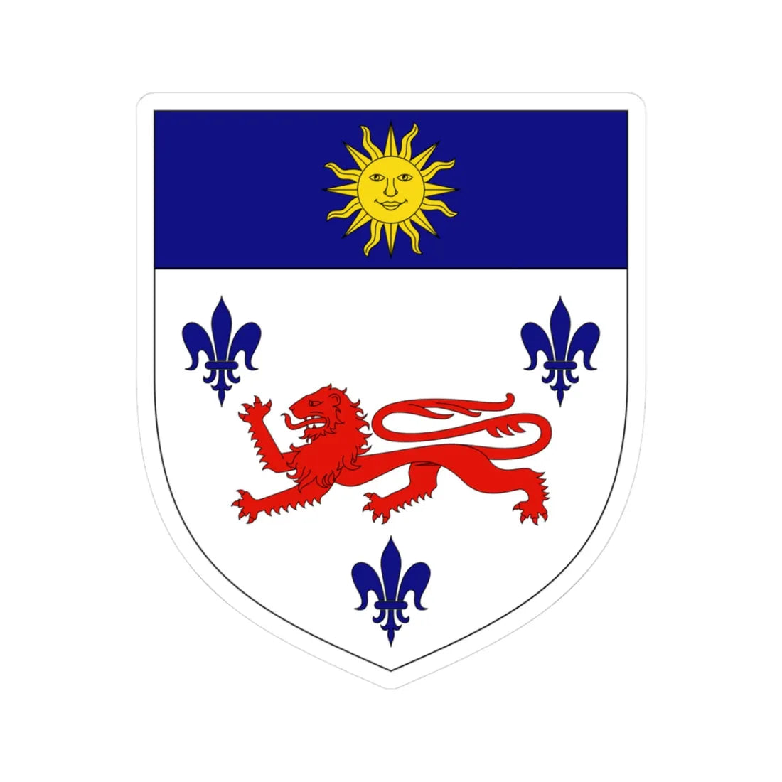 Arms of Baron Ashtown (Ireland) (Coat of Arms) STICKER Vinyl Kiss-Cut Decal 3 Inch White - The Sticker Space