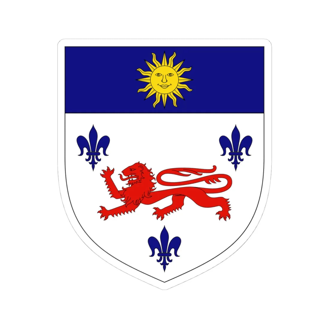 Arms of Baron Ashtown (Ireland) (Coat of Arms) STICKER Vinyl Kiss-Cut Decal 4 Inch White - The Sticker Space