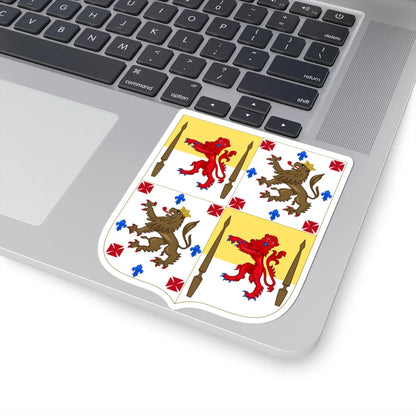 Arms of Baron Baden-Powell (Spain) (Coat of Arms) STICKER Vinyl Kiss-Cut Decal - The Sticker Space