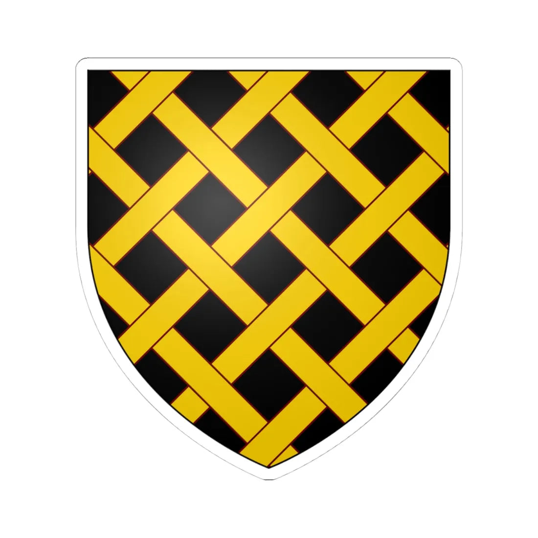 Arms of Baron Bellew (Ireland) (Coat of Arms) STICKER Vinyl Kiss-Cut Decal 4 Inch White - The Sticker Space