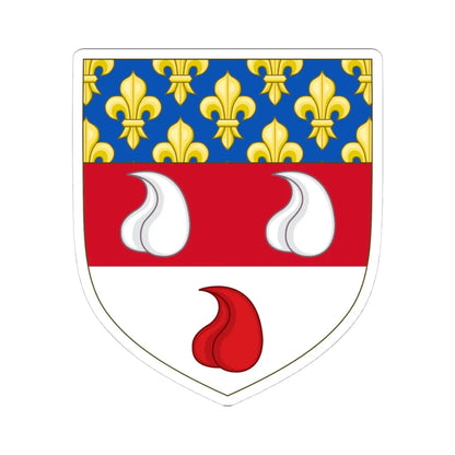 Arms of Bartolomeo Colleoni Anjou (Italy) (Coat of Arms) STICKER Vinyl Kiss-Cut Decal 4 Inch White - The Sticker Space