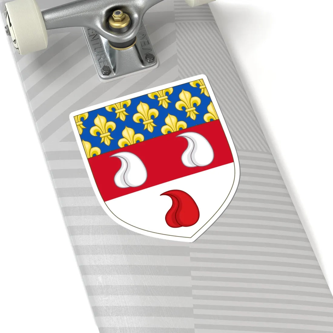 Arms of Bartolomeo Colleoni Anjou (Italy) (Coat of Arms) STICKER Vinyl Kiss-Cut Decal - The Sticker Space
