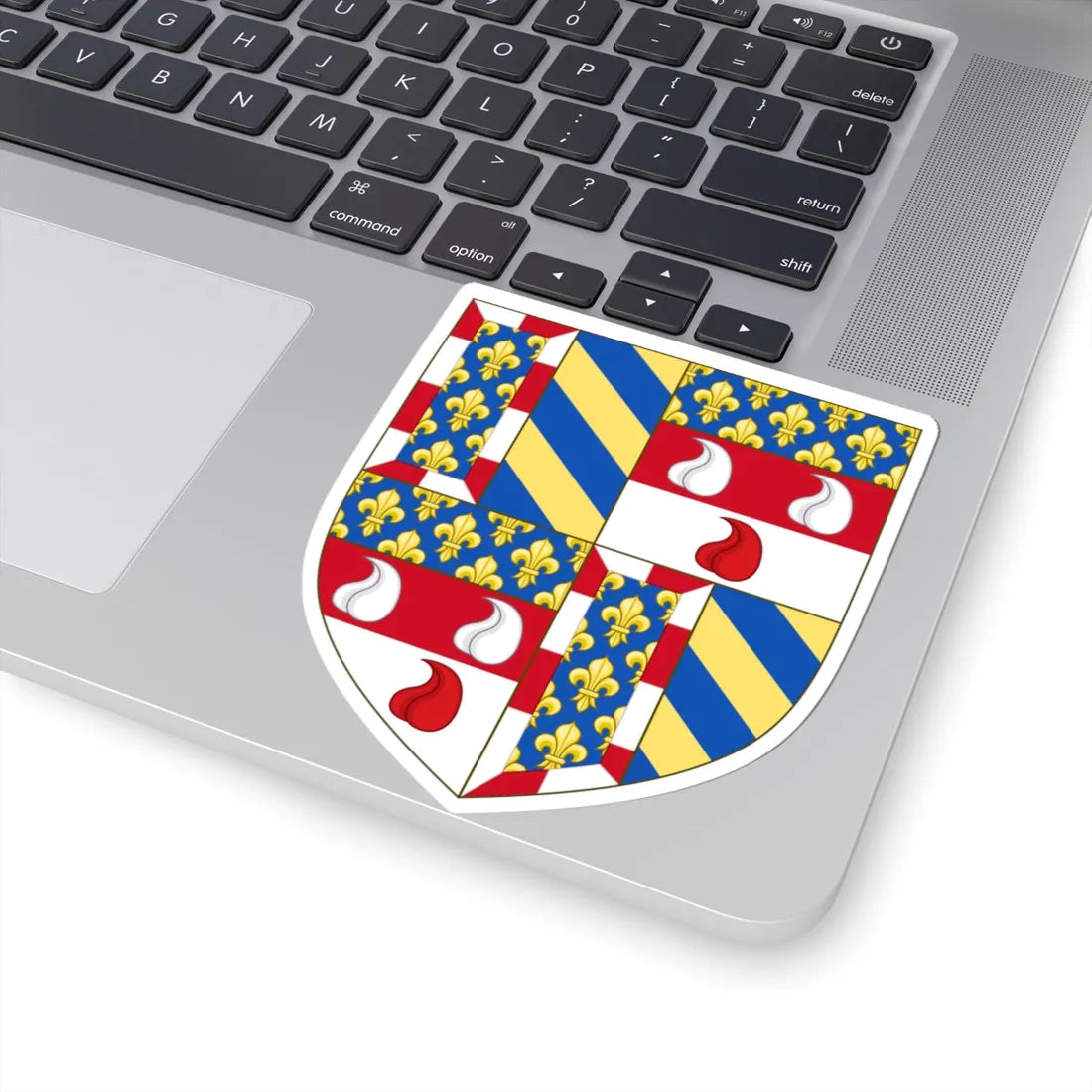 Arms of Bartolomeo Colleoni Burgundy (Italy) (Coat of Arms) STICKER Vinyl Kiss-Cut Decal - The Sticker Space