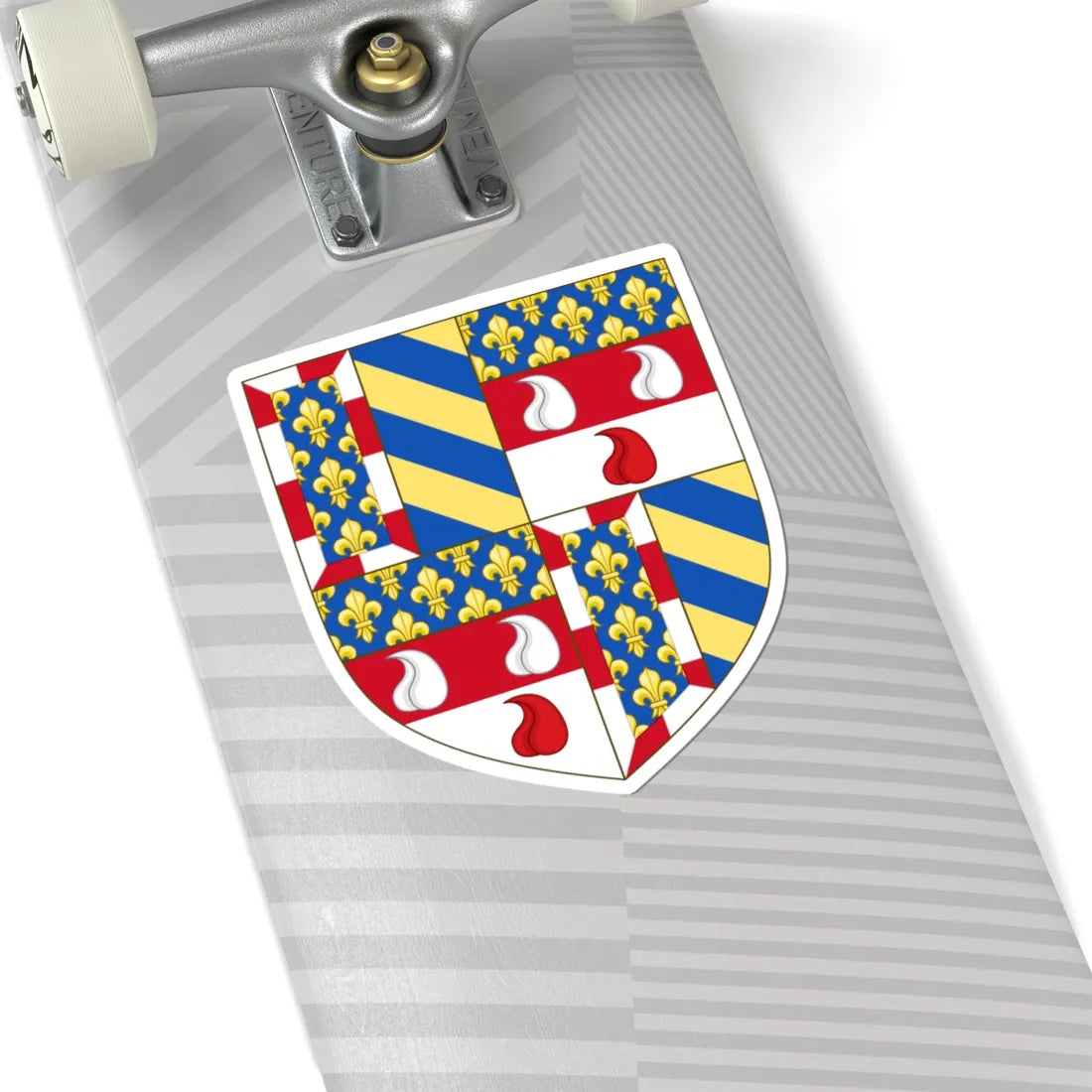 Arms of Bartolomeo Colleoni Burgundy (Italy) (Coat of Arms) STICKER Vinyl Kiss-Cut Decal - The Sticker Space