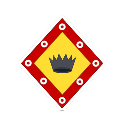 Arms of Beauharnais for Italy Losange (Italy) (Coat of Arms) STICKER Vinyl Kiss-Cut Decal 2 Inch White - The Sticker Space