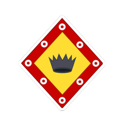 Arms of Beauharnais for Italy Losange (Italy) (Coat of Arms) STICKER Vinyl Kiss-Cut Decal 3 Inch White - The Sticker Space