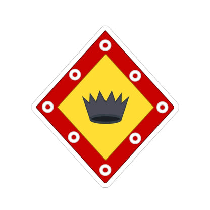 Arms of Beauharnais for Italy Losange (Italy) (Coat of Arms) STICKER Vinyl Kiss-Cut Decal 4 Inch White - The Sticker Space