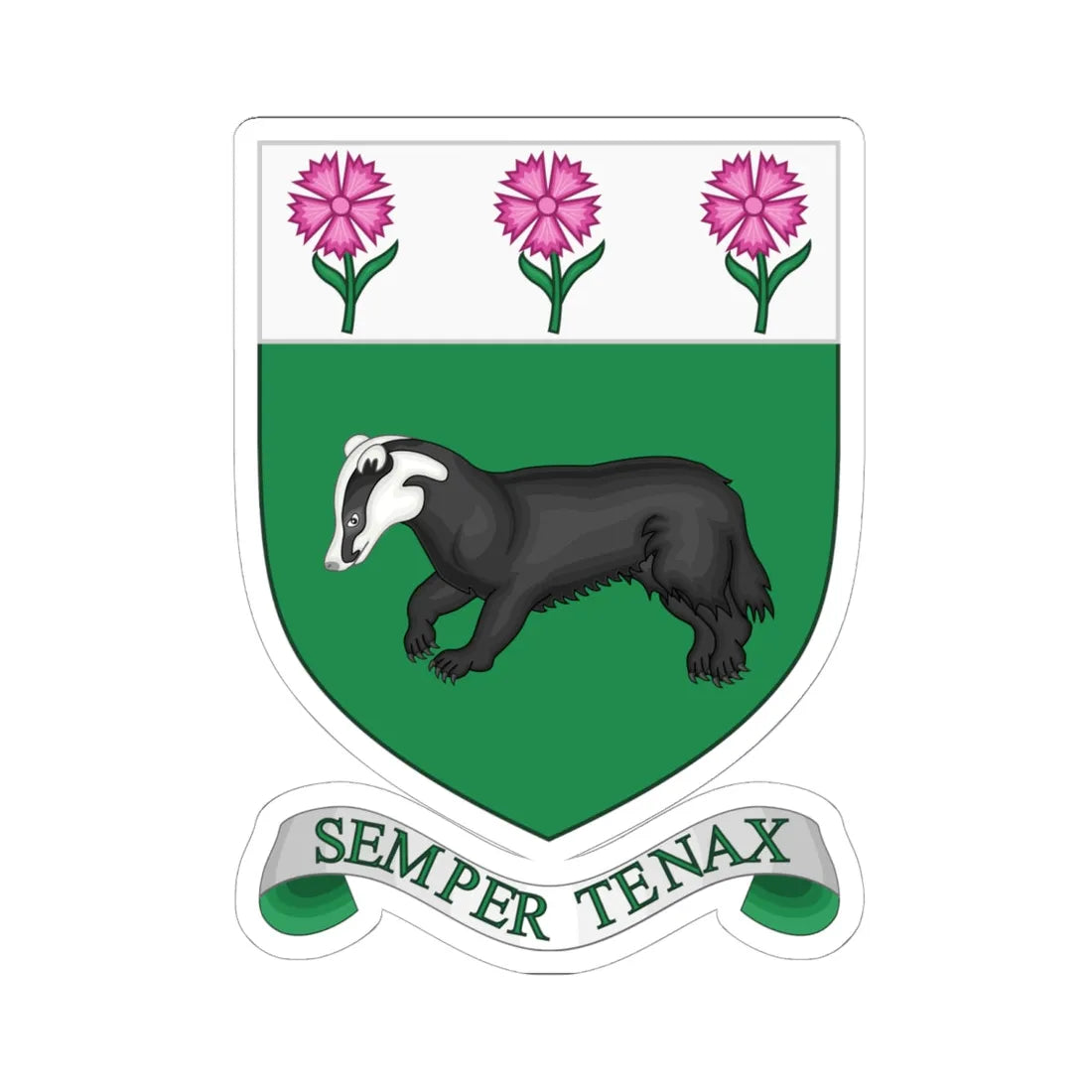 Arms of Bennett Memorial Diocesan School (England) (Coat of Arms) STICKER Vinyl Kiss-Cut Decal 6 Inch White - The Sticker Space
