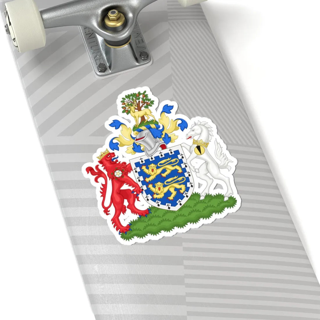 Arms of Berkshire County Council 1961-1974 (England) (Coat of Arms) STICKER Vinyl Kiss-Cut Decal - The Sticker Space