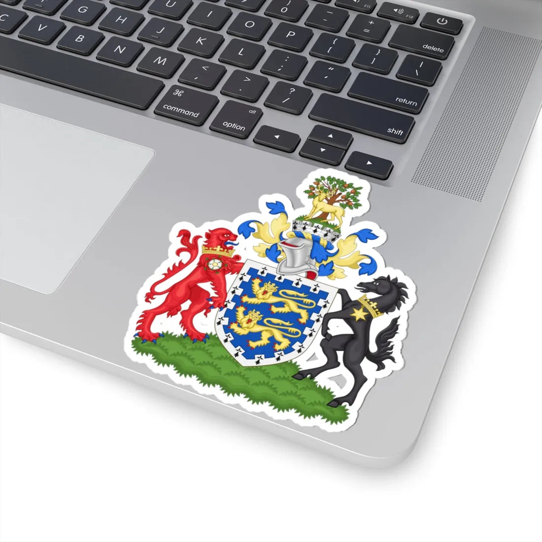 Arms of Berkshire County Council 1974-1998 (England) (Coat of Arms) STICKER Vinyl Kiss-Cut Decal - The Sticker Space
