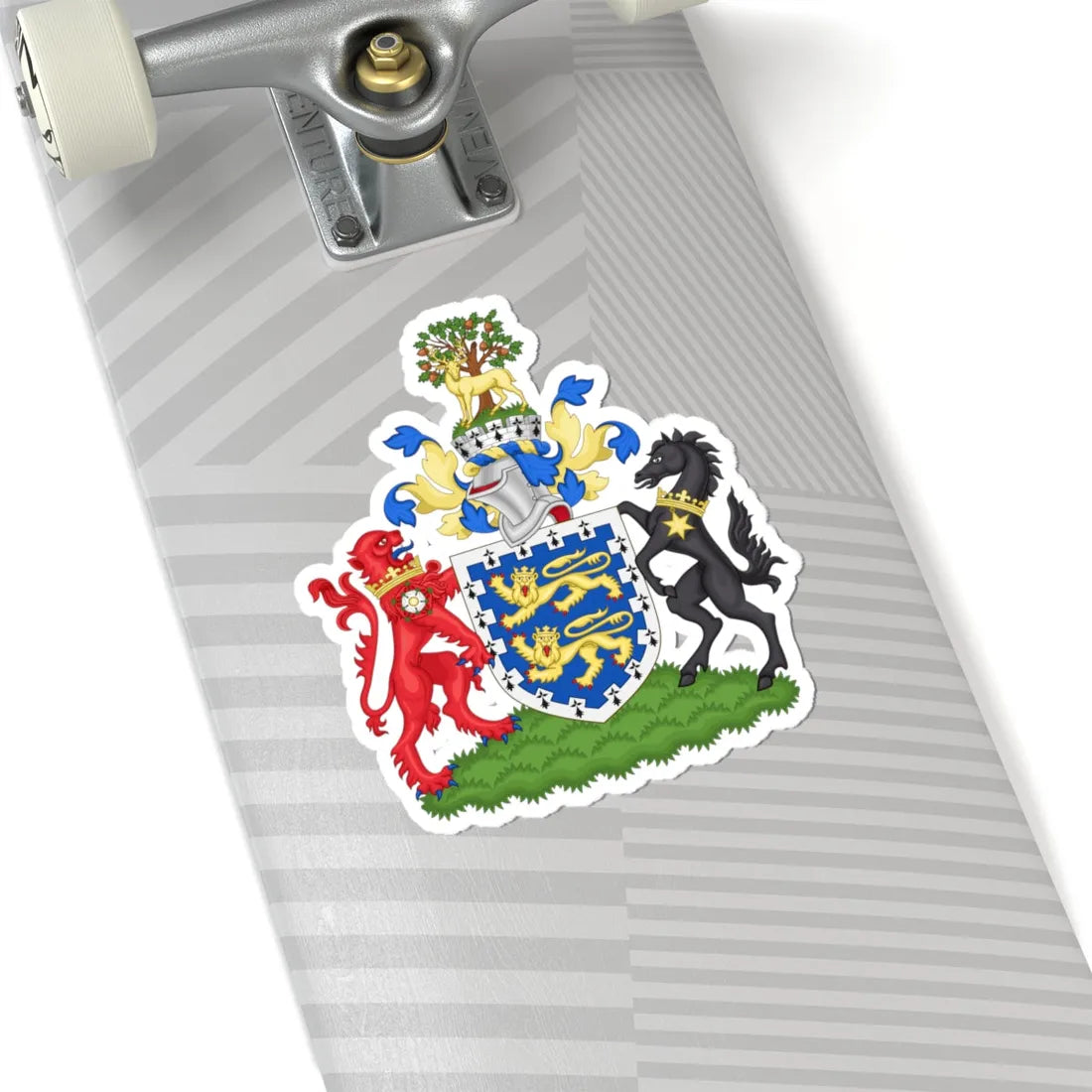 Arms of Berkshire County Council 1974-1998 (England) (Coat of Arms) STICKER Vinyl Kiss-Cut Decal - The Sticker Space