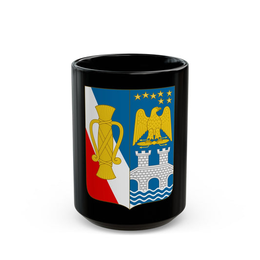 Arms of Bernadotte - Black Coffee Mug-15oz-The Sticker Space