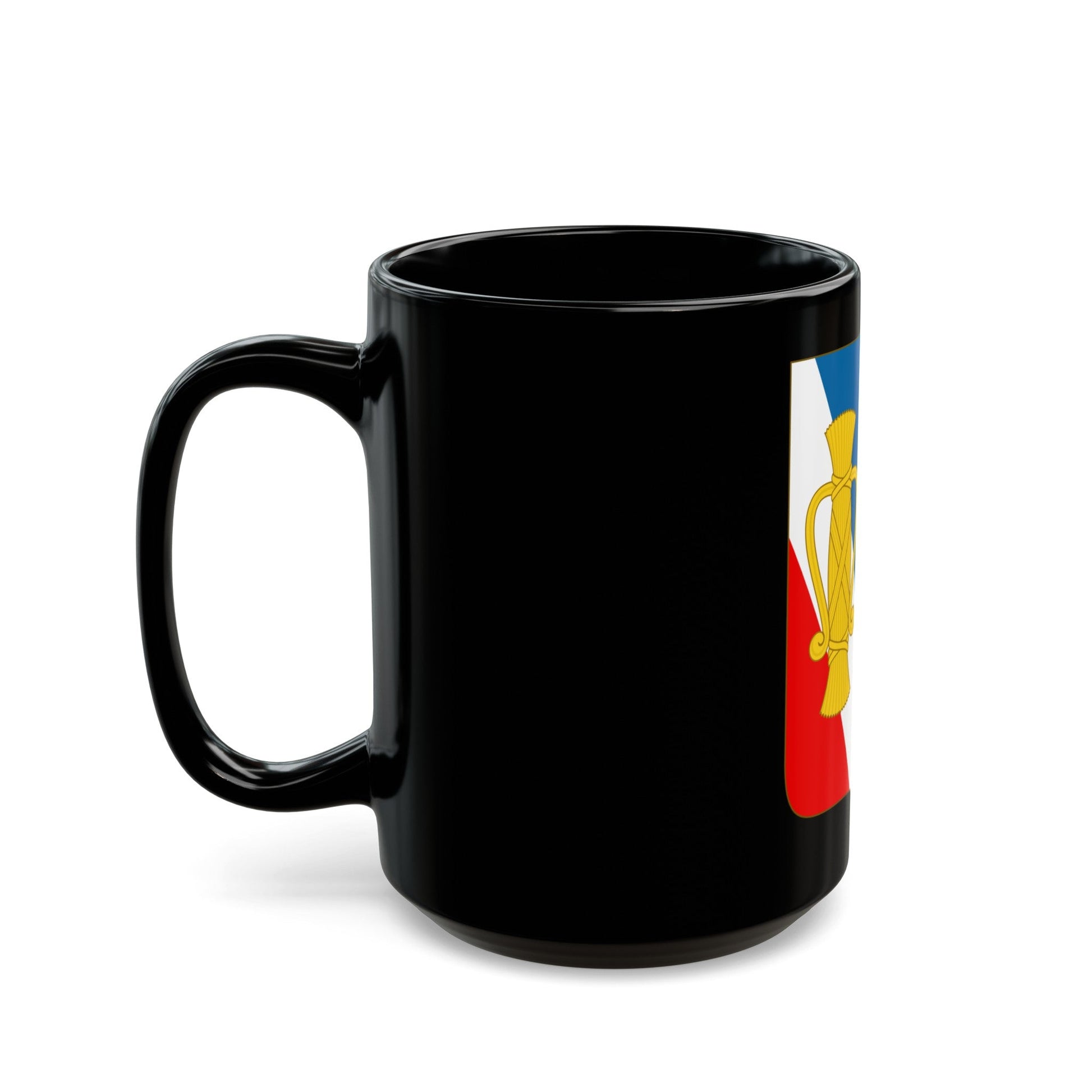 Arms of Bernadotte - Black Coffee Mug-The Sticker Space