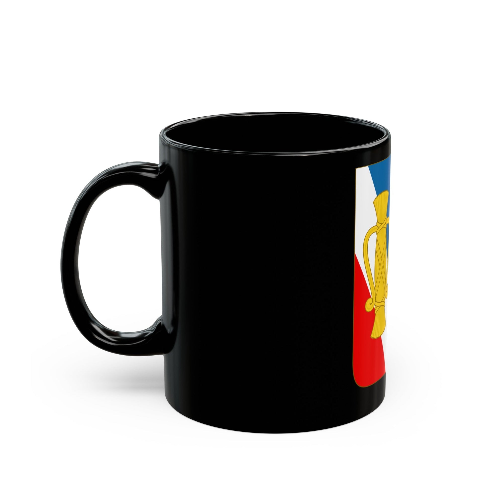 Arms of Bernadotte - Black Coffee Mug-The Sticker Space