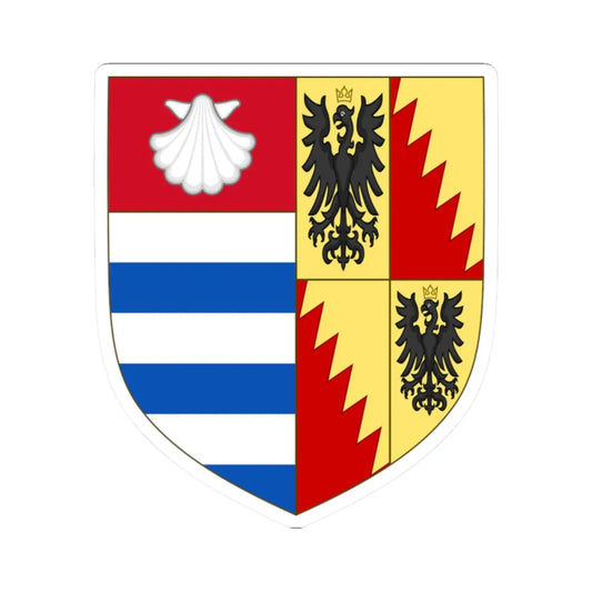Arms of Bianca Bentivoglio (Italy) (Coat of Arms) STICKER Vinyl Kiss-Cut Decal 2 Inch White - The Sticker Space