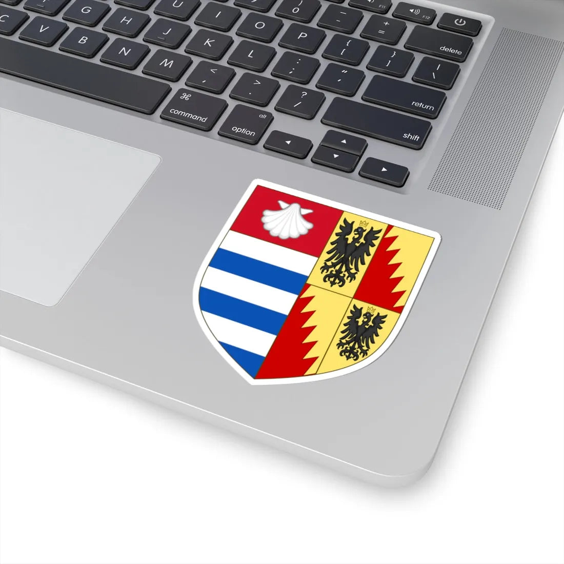 Arms of Bianca Bentivoglio (Italy) (Coat of Arms) STICKER Vinyl Kiss-Cut Decal - The Sticker Space