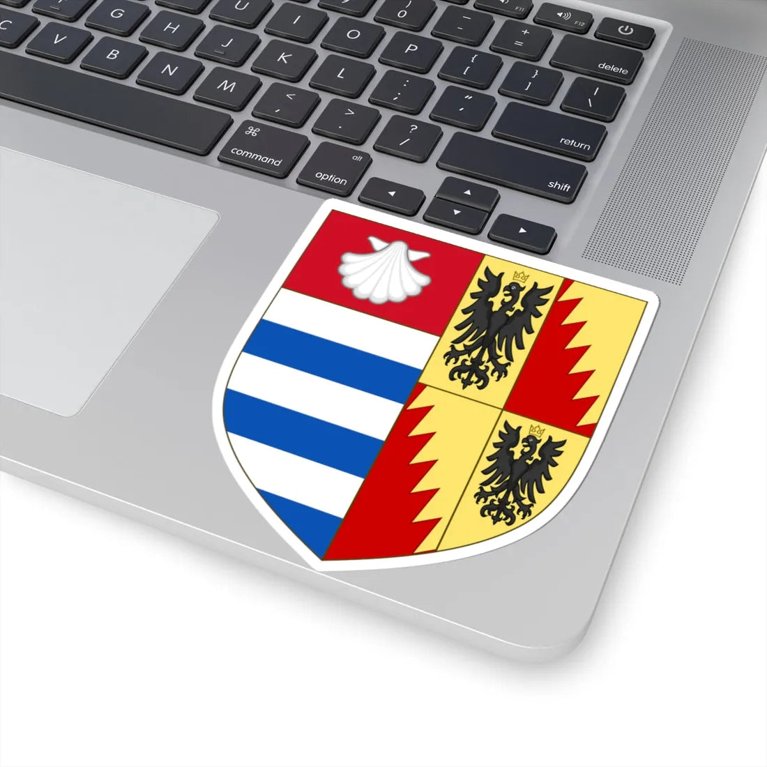 Arms of Bianca Bentivoglio (Italy) (Coat of Arms) STICKER Vinyl Kiss-Cut Decal - The Sticker Space