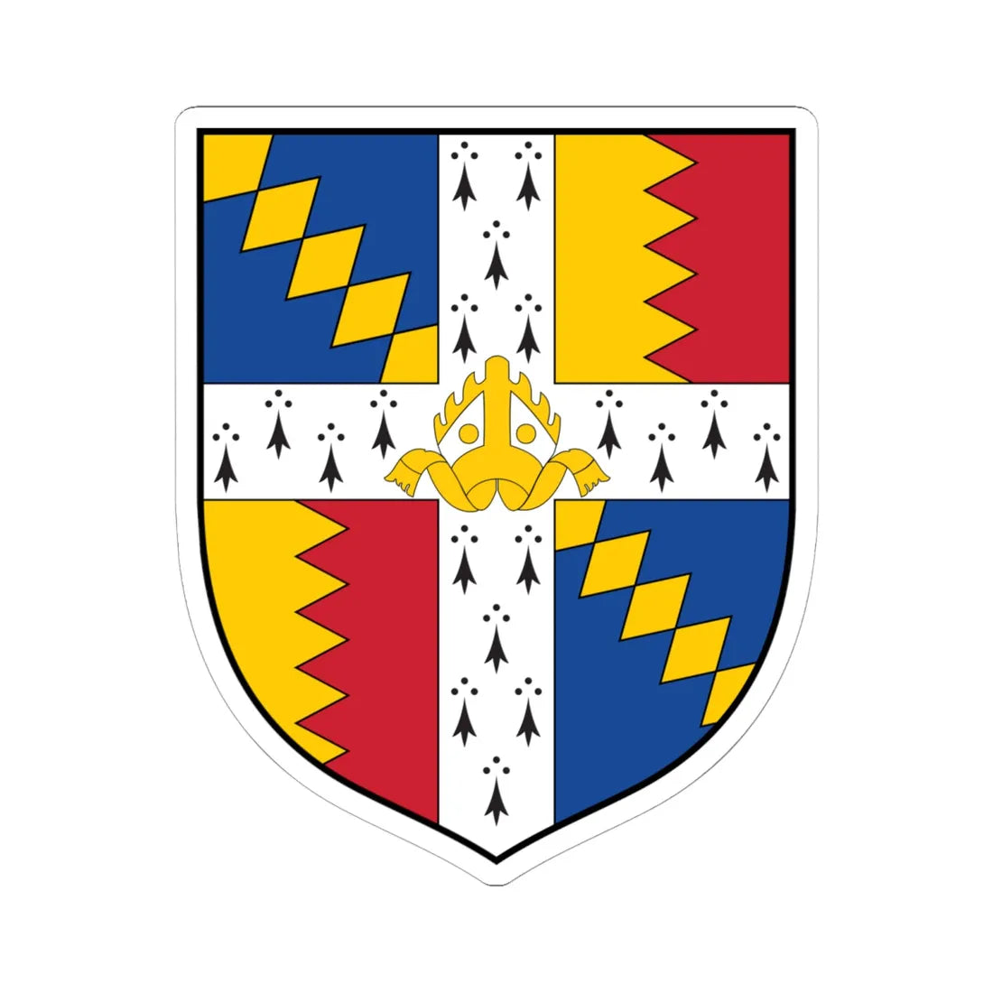 Arms of Birmingham (England) (Coat of Arms) STICKER Vinyl Kiss-Cut Decal 6 Inch White - The Sticker Space