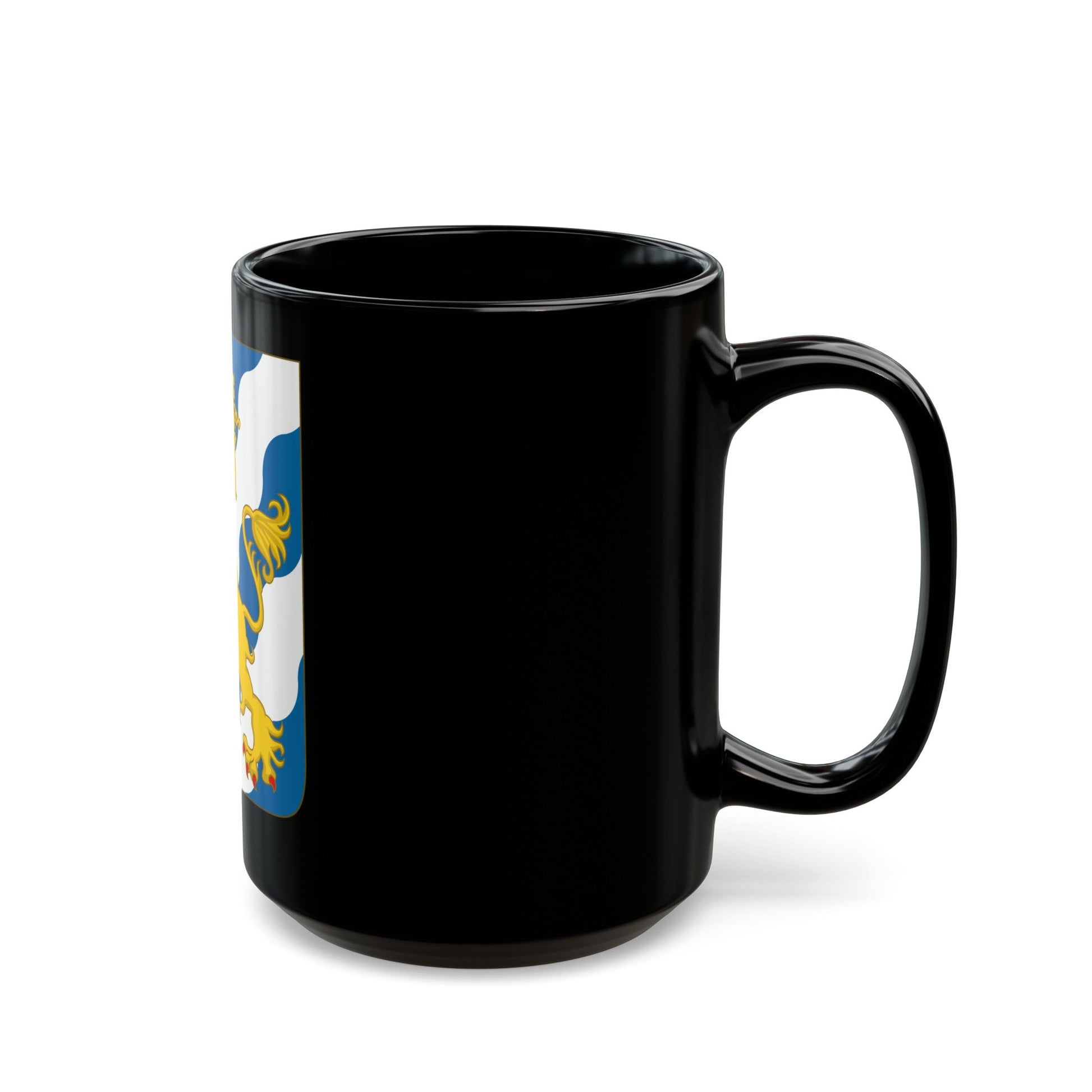 Arms of Bjelbo - Black Coffee Mug-The Sticker Space