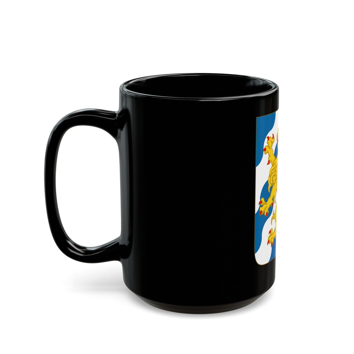 Arms of Bjelbo - Black Coffee Mug-The Sticker Space