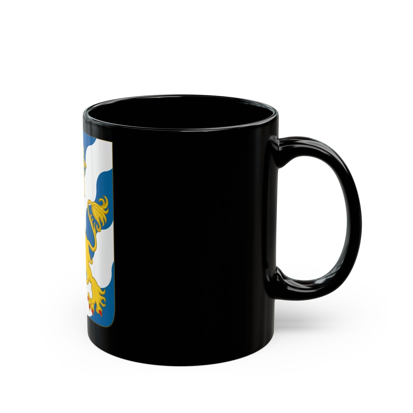 Arms of Bjelbo - Black Coffee Mug-The Sticker Space