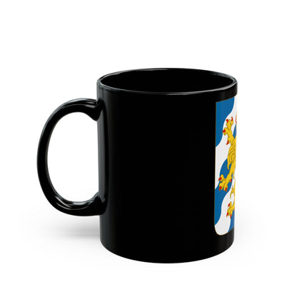 Arms of Bjelbo - Black Coffee Mug-The Sticker Space