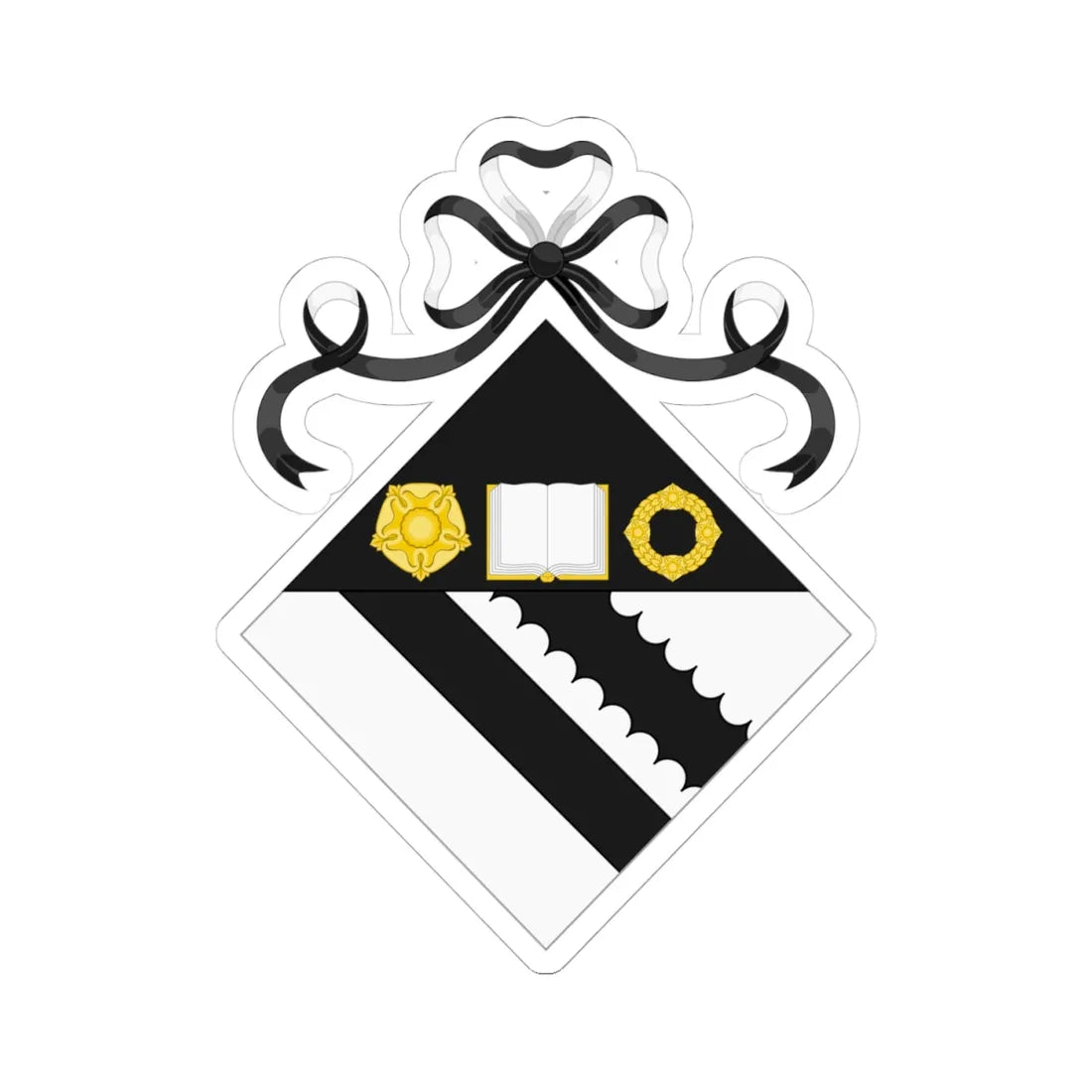 Arms of Bolton School Girls Division (England) (Coat of Arms) STICKER Vinyl Kiss-Cut Decal 4 Inch White - The Sticker Space