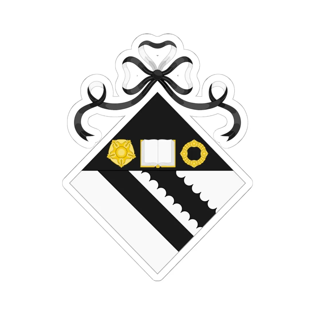 Arms of Bolton School Girls Division (England) (Coat of Arms) STICKER Vinyl Kiss-Cut Decal 6 Inch White - The Sticker Space