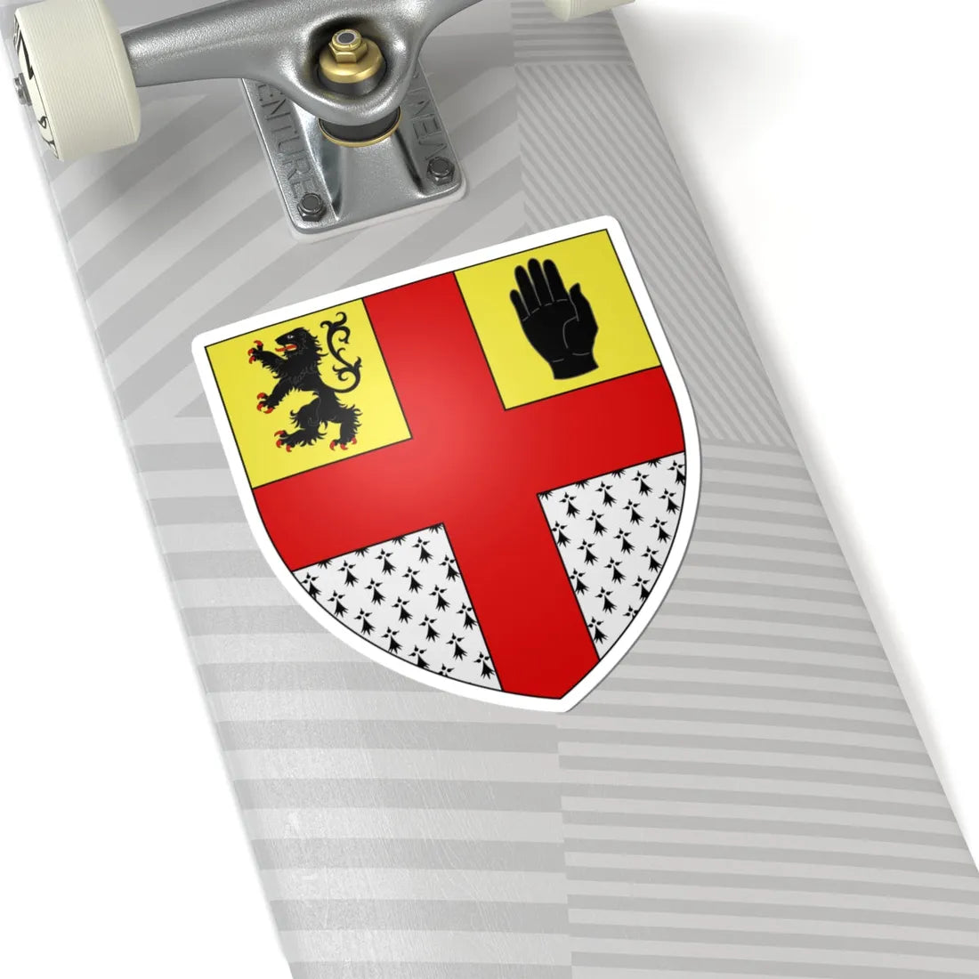 Arms of Bourke of Mayo (Ireland) (Coat of Arms) STICKER Vinyl Kiss-Cut Decal - The Sticker Space