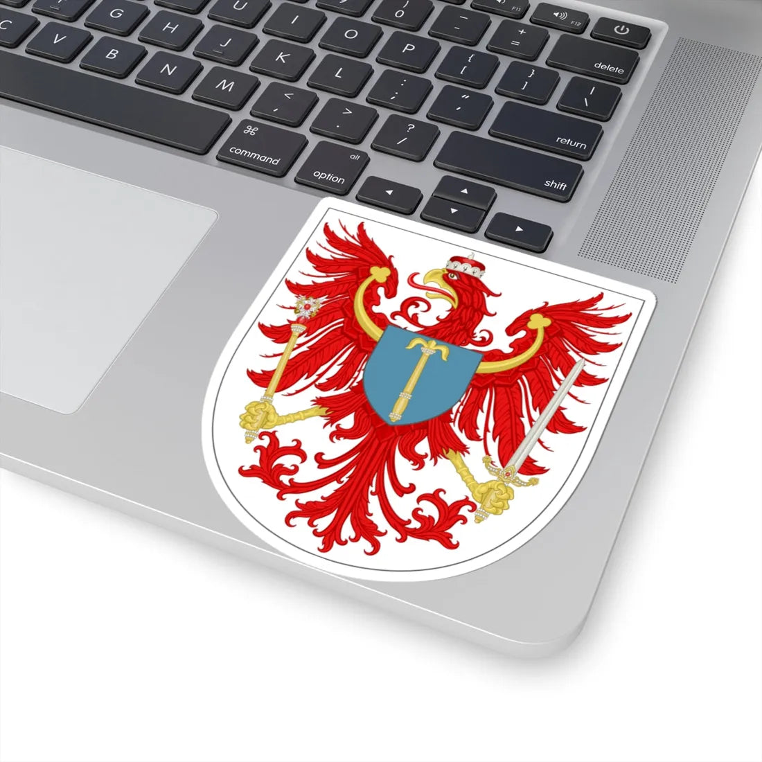 Arms of Brandenburg (Denmark) (Coat of Arms) STICKER Vinyl Kiss-Cut Decal - The Sticker Space